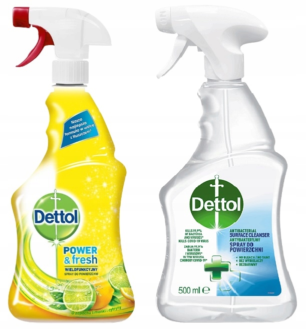 

Dettol Spray do dezynfekcji powierzchni 2x500ml