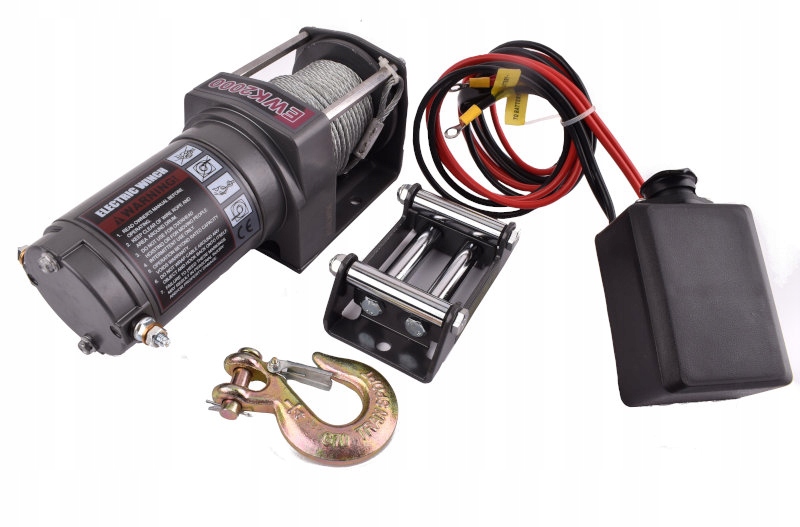 Лебедка 12V 2000LBS / 907KG квадроцикл ролик пилот