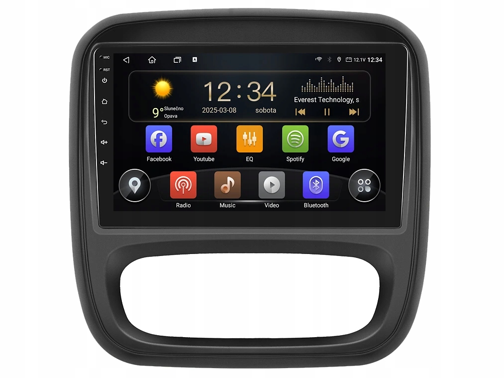Isudar 2DIN autorádio T72-IEV110 Android, Renault Trafic III Opel Vivaro B