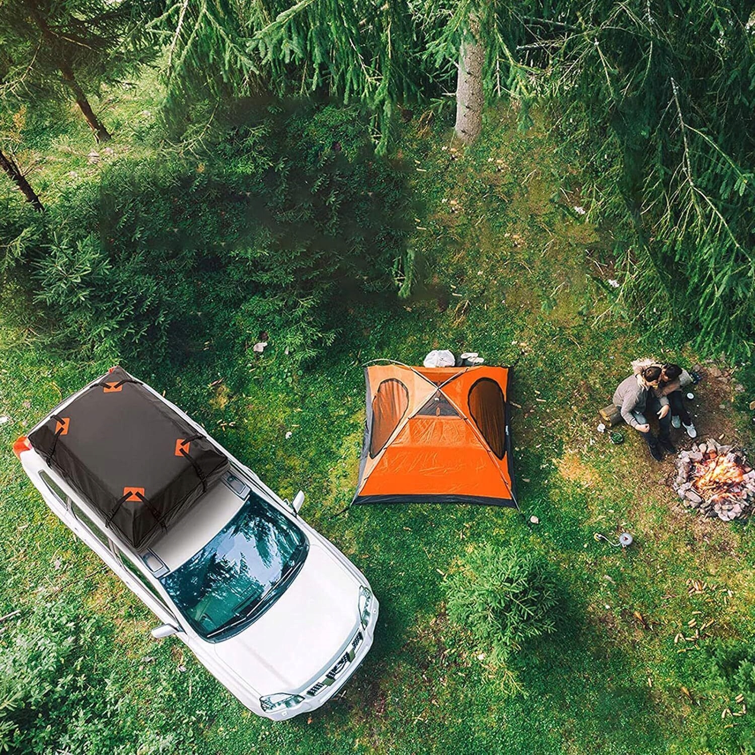 BAGAŻNIK DACHOWY DO SAMOCHODU, 425L, WODOSZCZELNA TORBA BAGAŻOWA NA DACH Otwieranie jednostronne