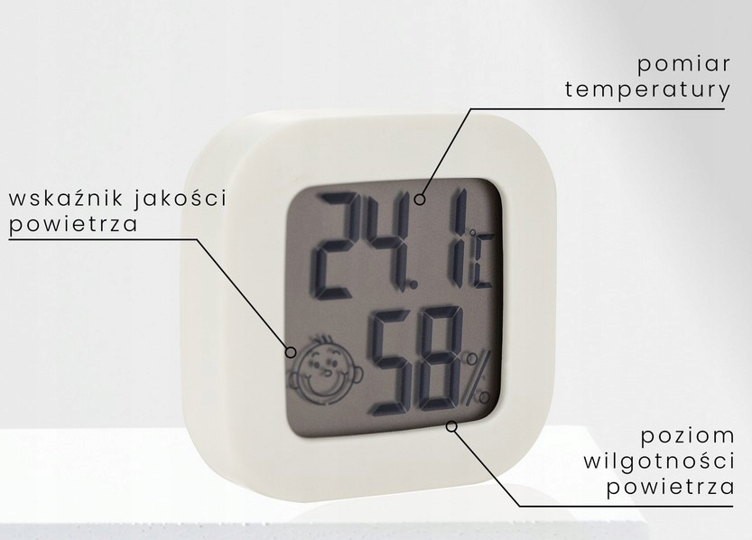 STACJA POGODY TERMOMETR HIGROMETR LCD Model S52