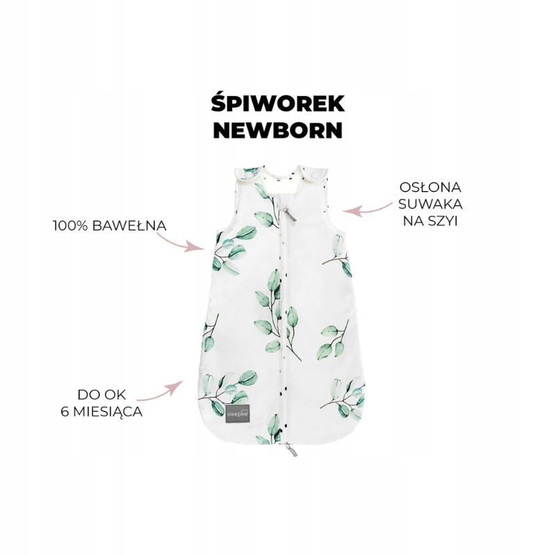 Śpiworek NewBorn Vintage Animals Sky Blue - Sleepee Kod producenta 5903175926821