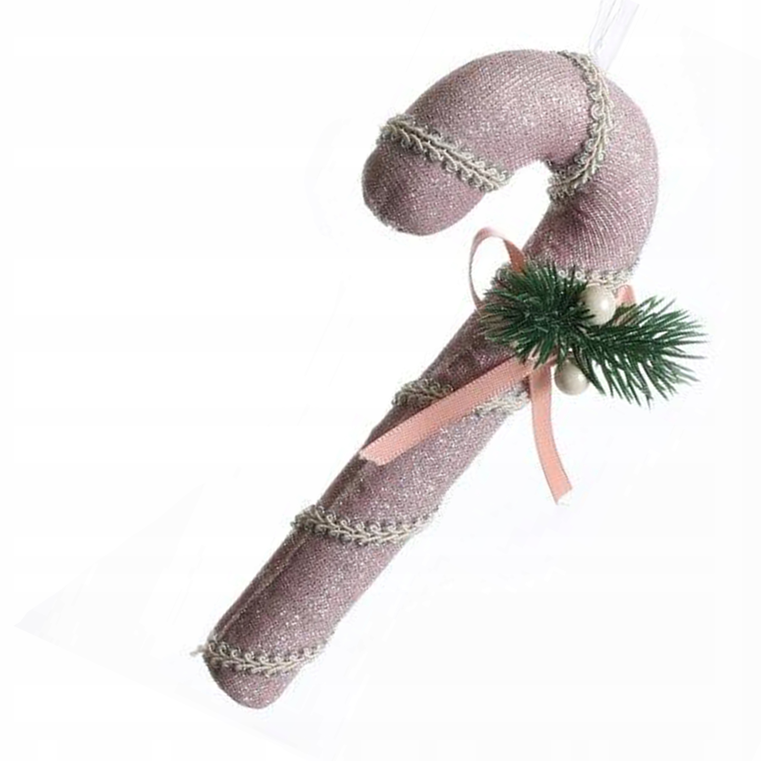 

Zawieszka Dekoracja Laska Świąteczna Różowa 19cm