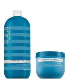 Elgon Zestaw Reanimation Regeneracja Nawilżenie Szampon 1000ml+MASKA 500ml