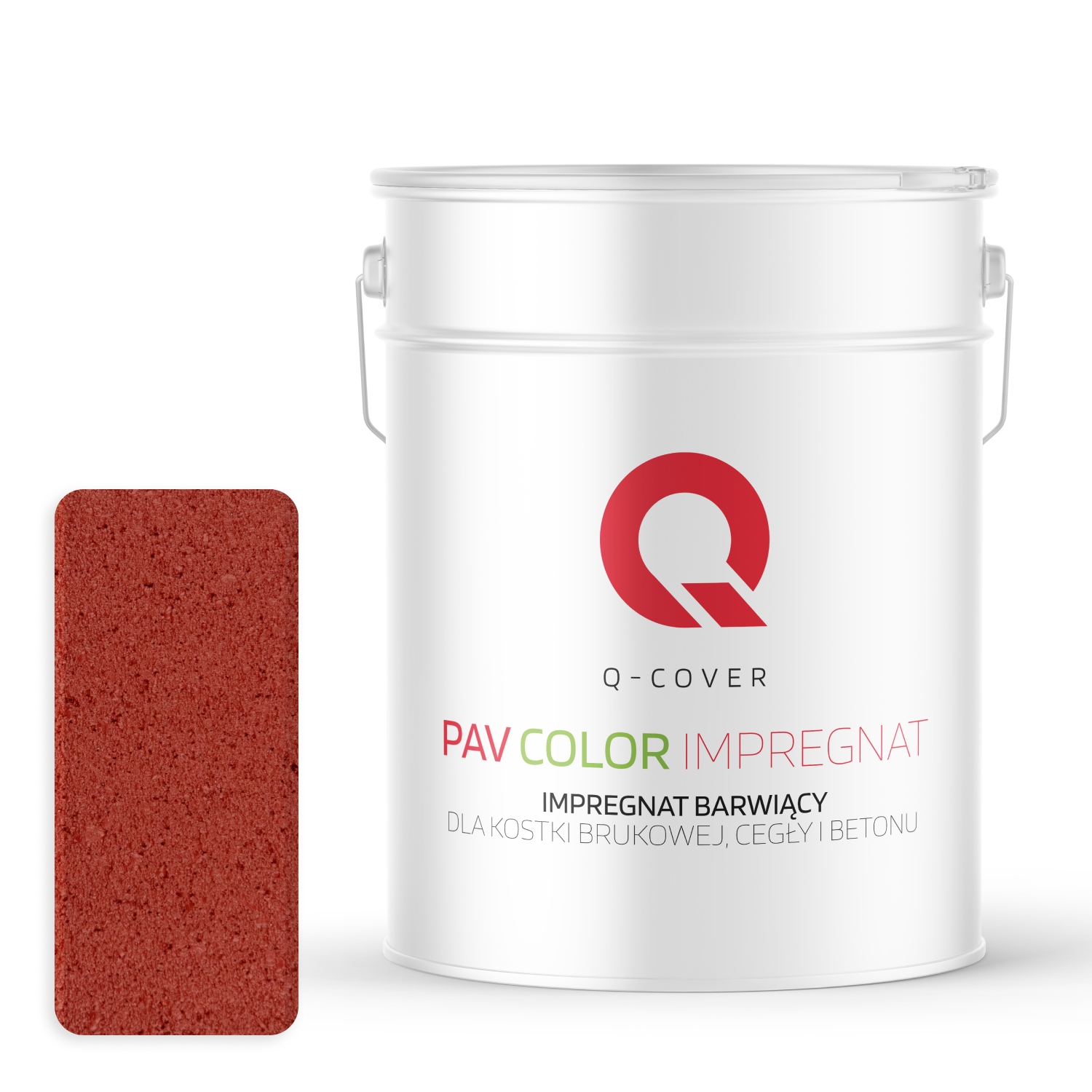 Barvící Impregnát Na Dlažební Kostky Betonu, Barva Rajčatová Červená 10 L