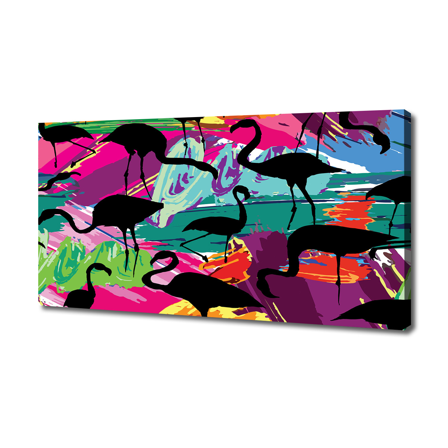 

Foto obraz canvas na ścianę Flamingi 140x70 cm
