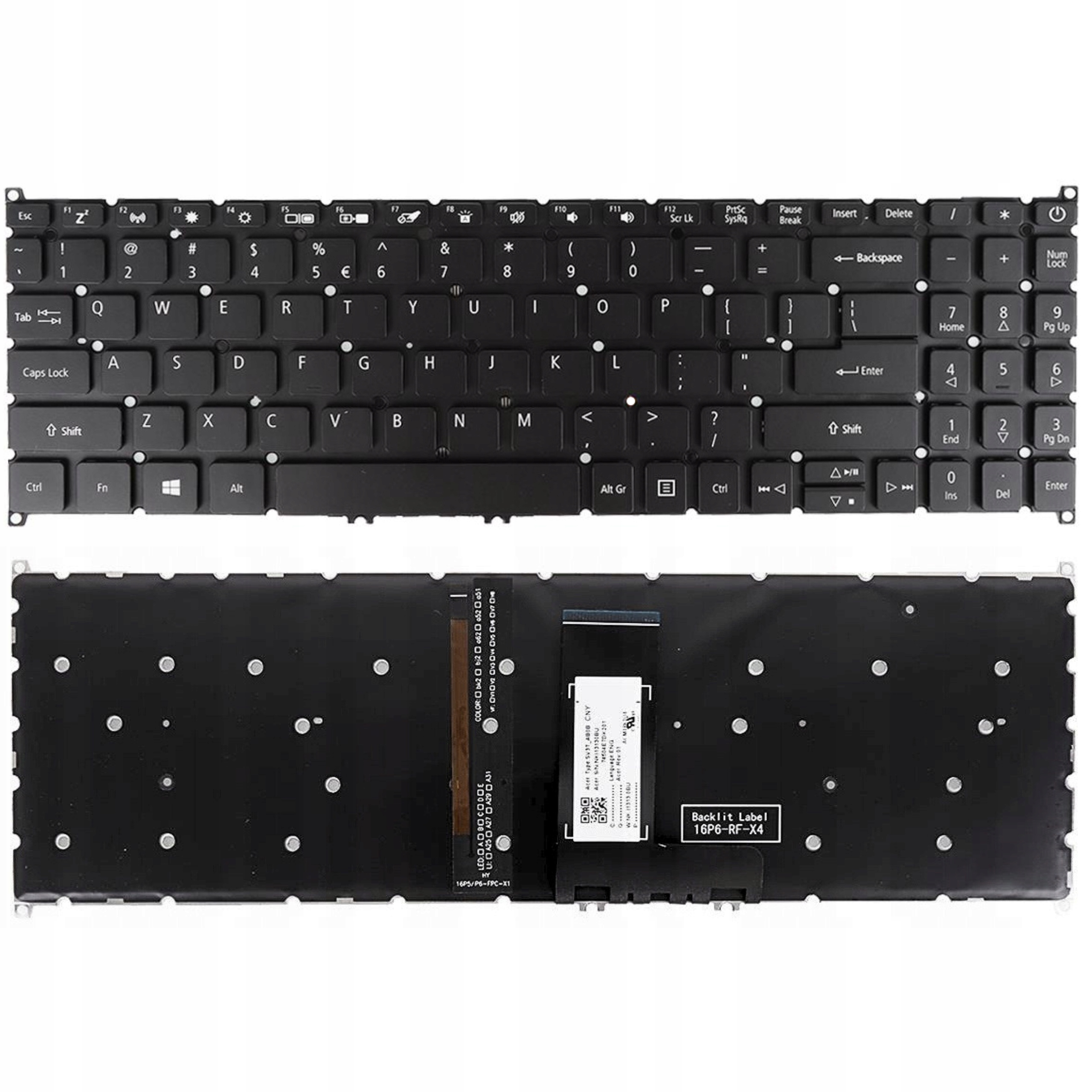 Klávesnice Pro Acer Aspire 5 A515-53 A515-56 A515-54 A515-55 N18Q13 Led