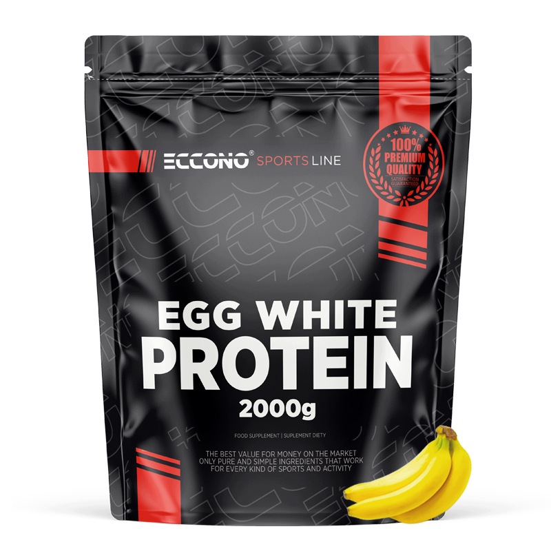 Eccono Egg White Protein 2000G Bílkovina Vejce Albumin 2kg Banán