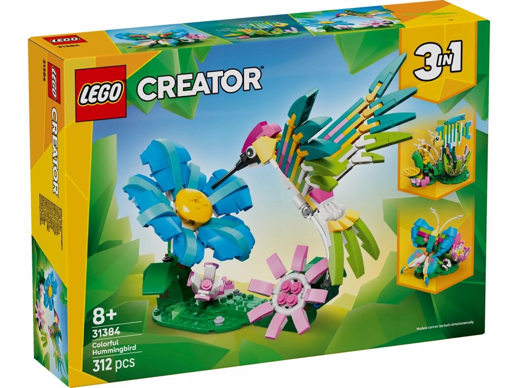 Lego 31384 Creator Divoká zvířata: barevný kolibřík