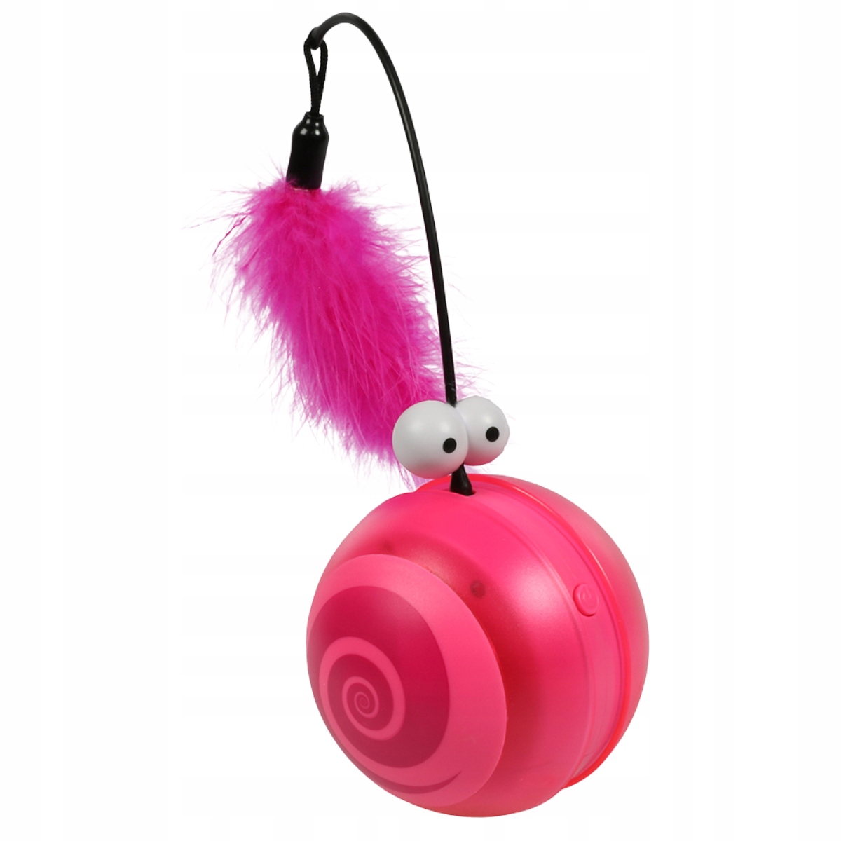 Levně Coockoo Hračka pro kočky 13 cm růžová samojezdící míč zvuk ptáků