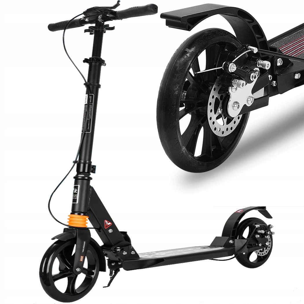 HULAJNOGA SKŁADANA HAMULEC TARCZOWY AMORTYZATORY