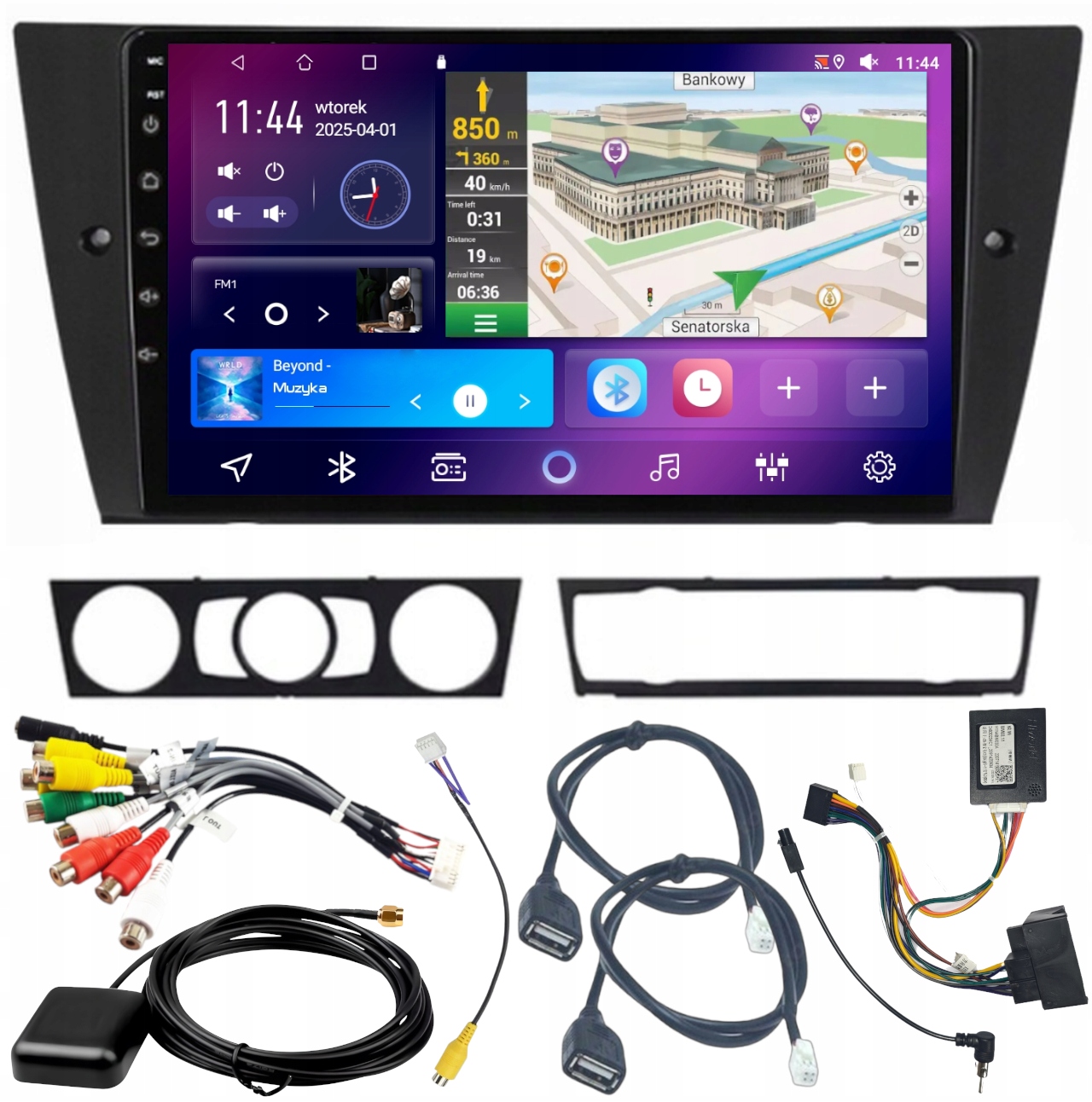 Autorádio Android Bmw E90/E91/E92 2005-2012 Carplay 4/64GB