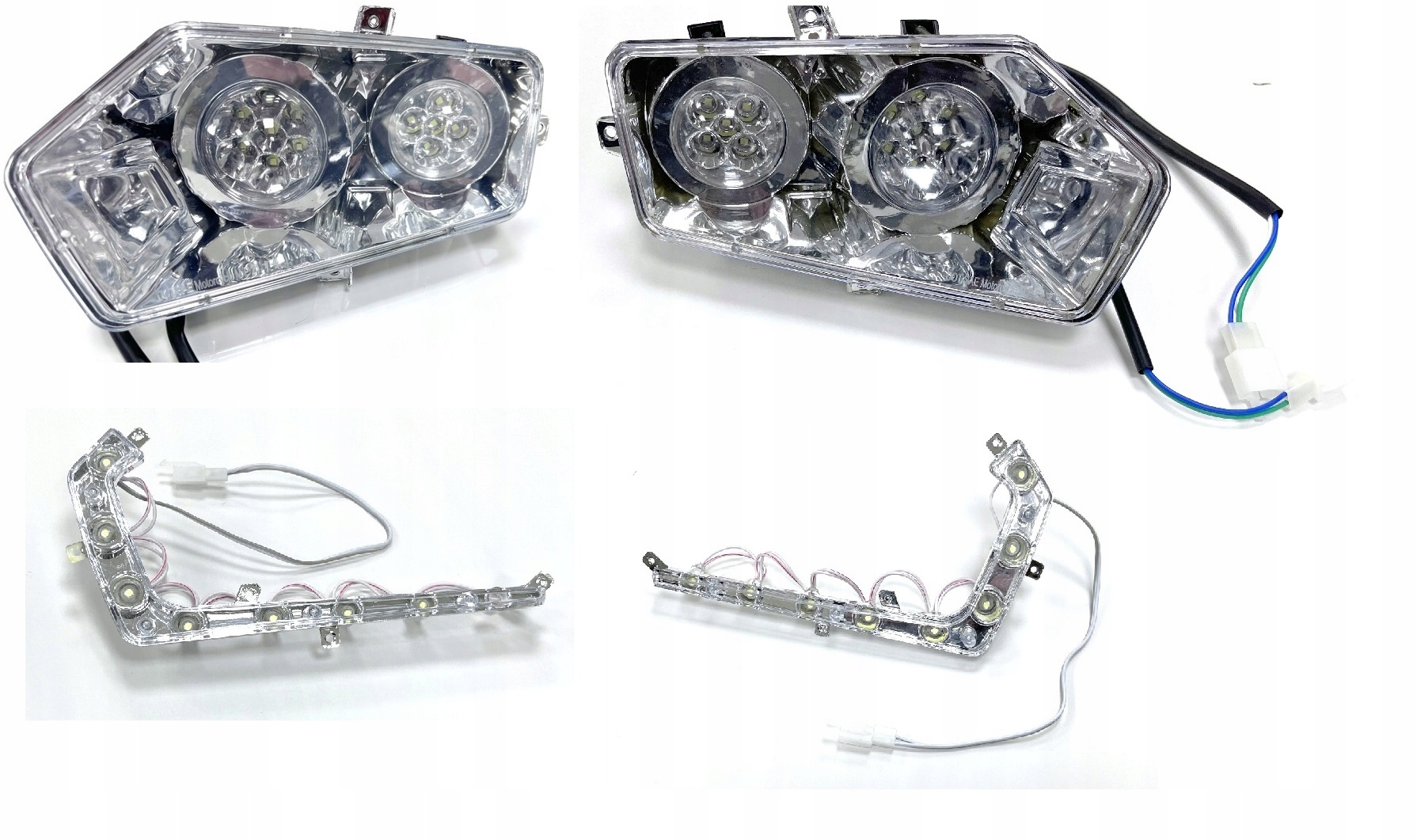 Lampa przód quad ATV COMMANDER 125 LED KPL 4 SZT