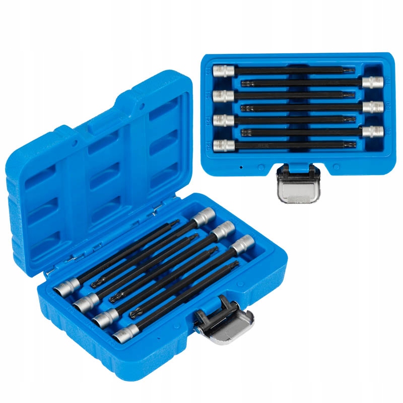 Zestaw Torx 1/4" T10–T40 Długie 130mm 7szt Klucze Trzpieniowe