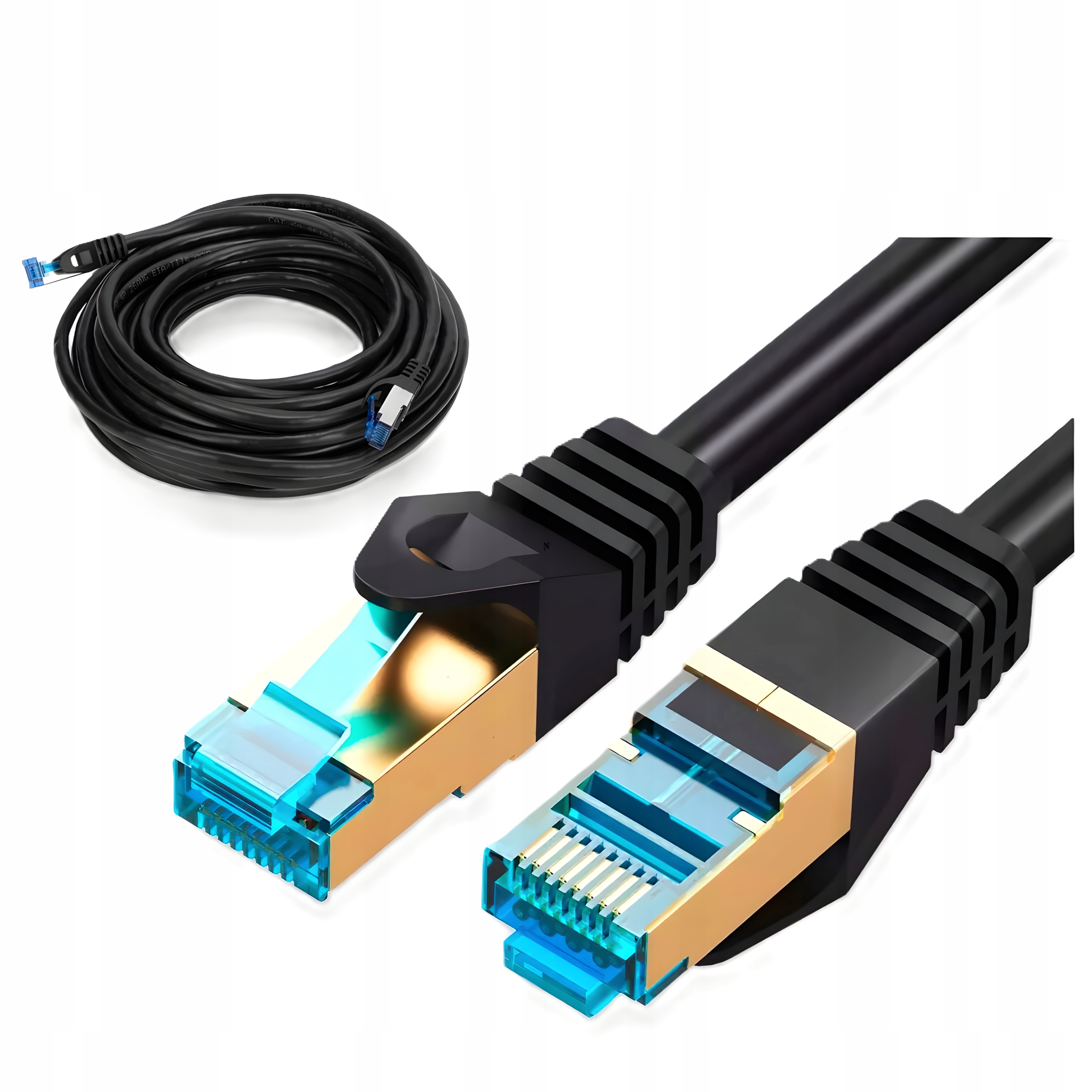 Patchcord Montis S/FTP 7 RJ45 / RJ45 1,5 m czarny