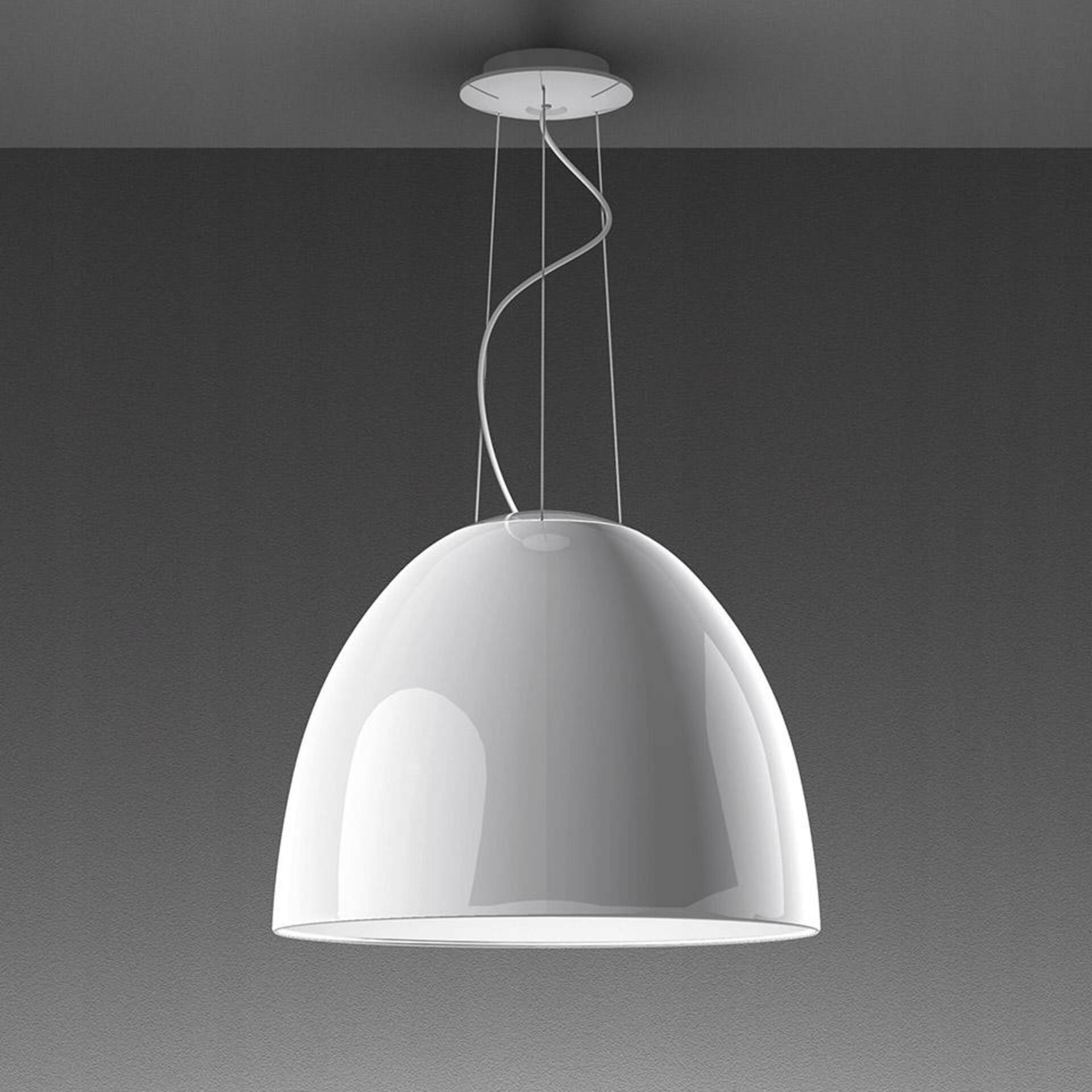 Artemide Nur Gloss Led závesné svietidlo biele 45W Bluetooth 2700K