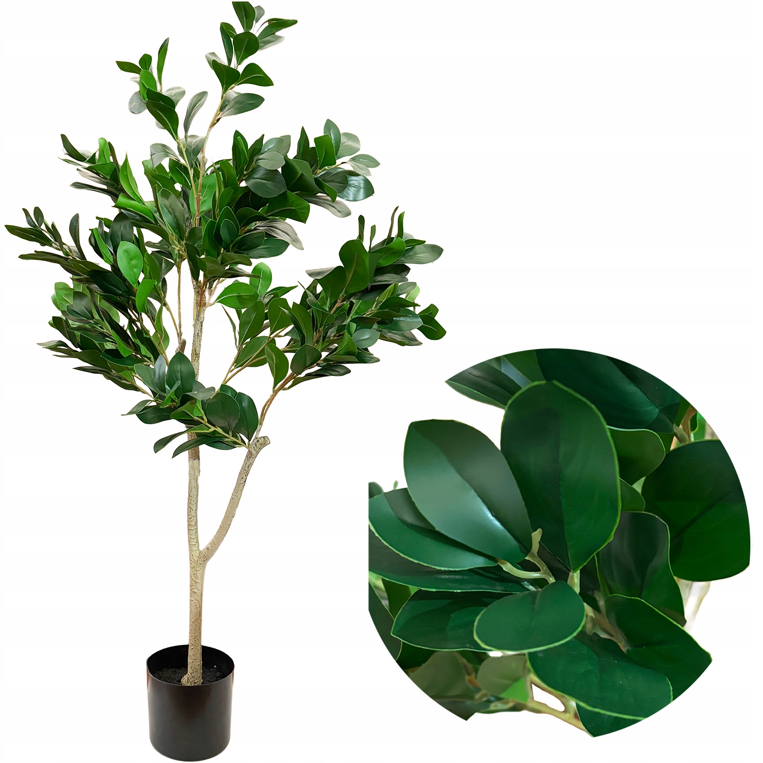 Umělý Fikus Strom 120 cm Ficus Rostlina Jako Živá Realistická