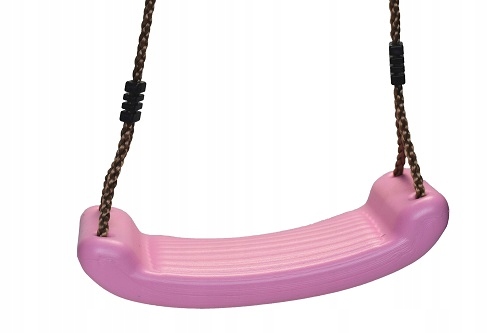 Huśtawka ogrodowa dla dzieci do maks. 70 kg antypoślizg regulowana różowa