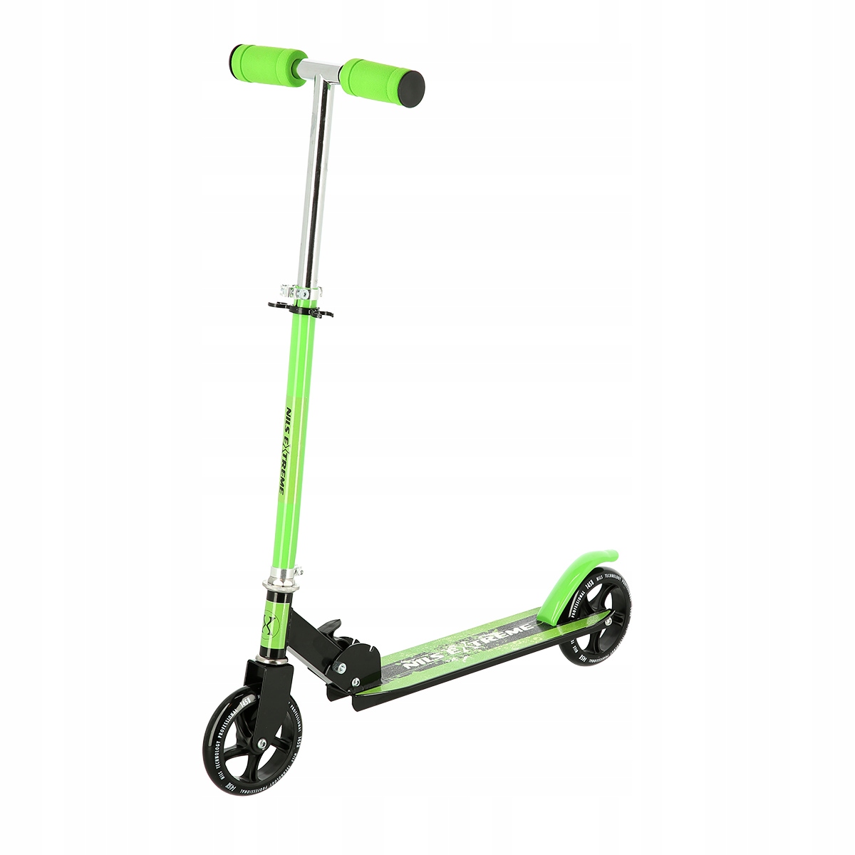 Hulajnoga dla Dzieci Nils Extreme HD114 Składana Regulowana Lekka Zielona