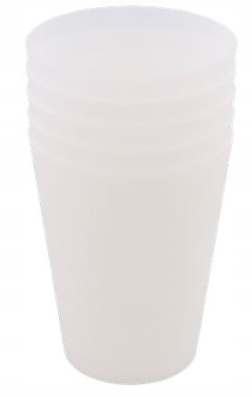 Kubki szklanki plastikowe wielorazowe 5szt. 300 ml Pojemność 300 ml