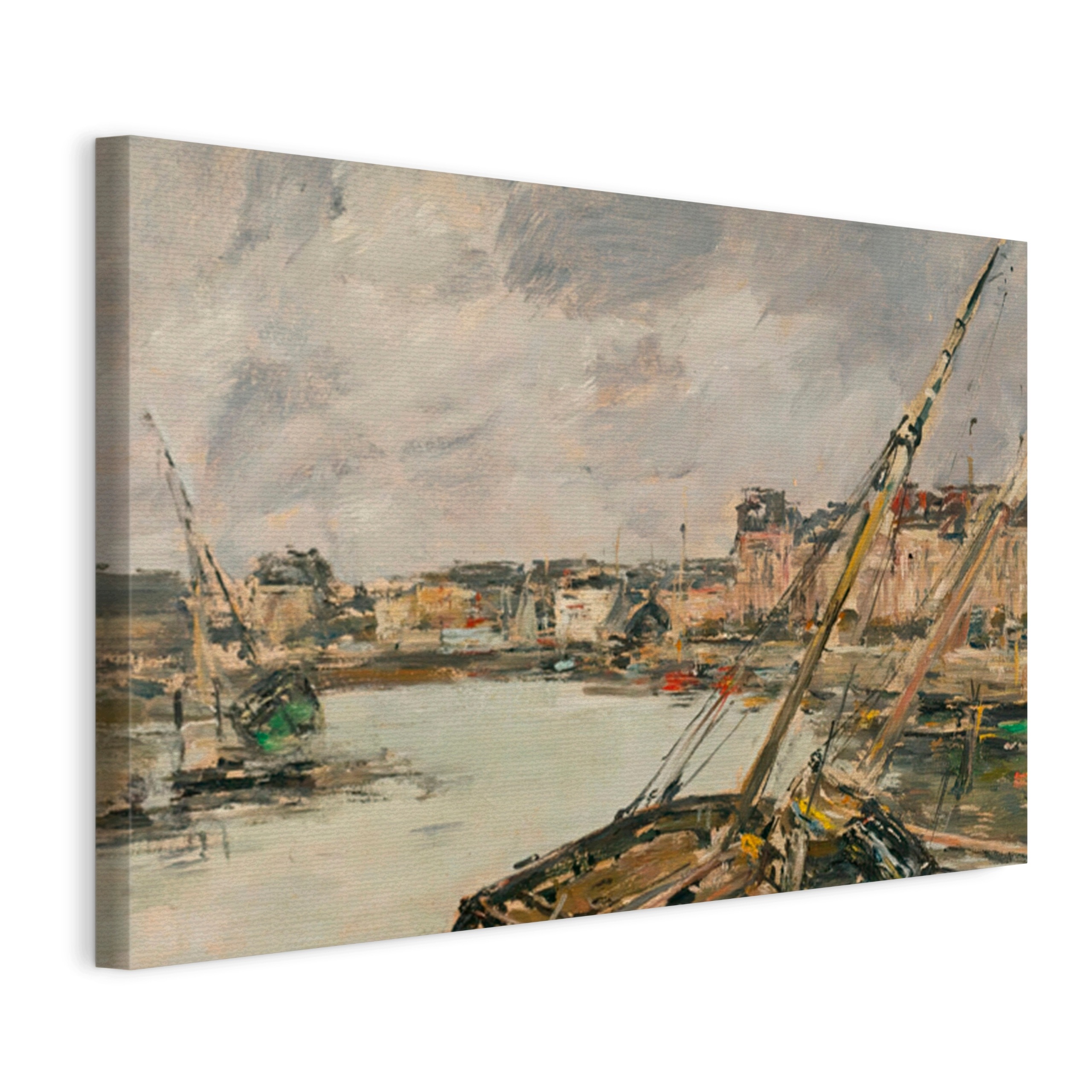 Obraz na plátně Eugène Boudin Trouville, Přístav, Odtok (1894) canvas 90x6