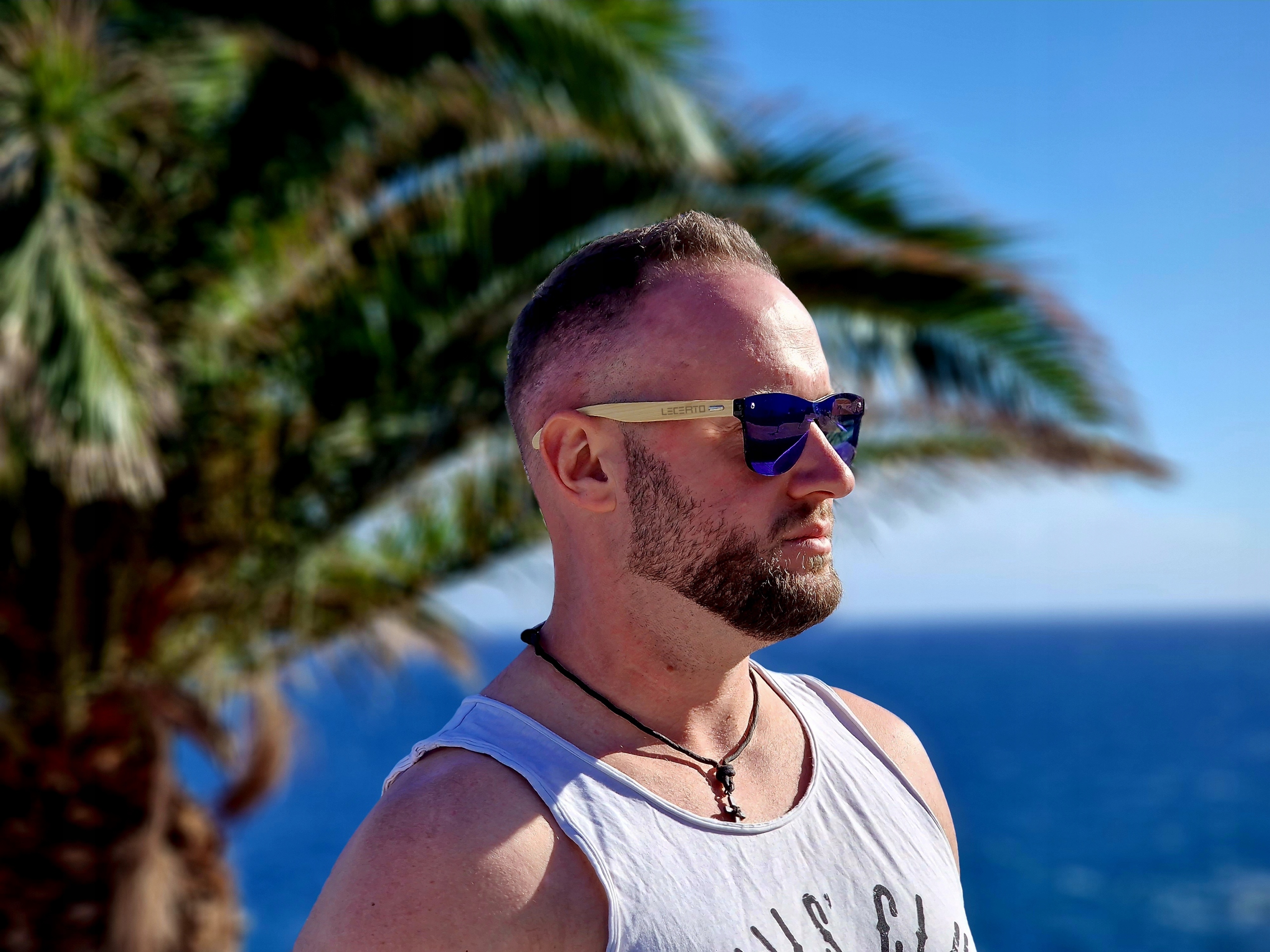 OKULARY PRZECIWSŁONECZNE UV400 DREWNIANE BAMBUSOWE ZESTAW LECERTO Stan opakowania oryginalne