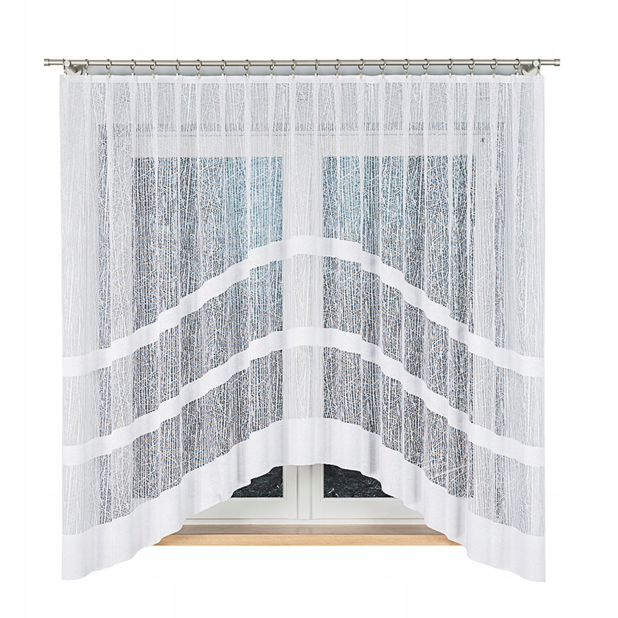 

Firanka gotowa żakardowa Wiktoria biała 300x180 cm