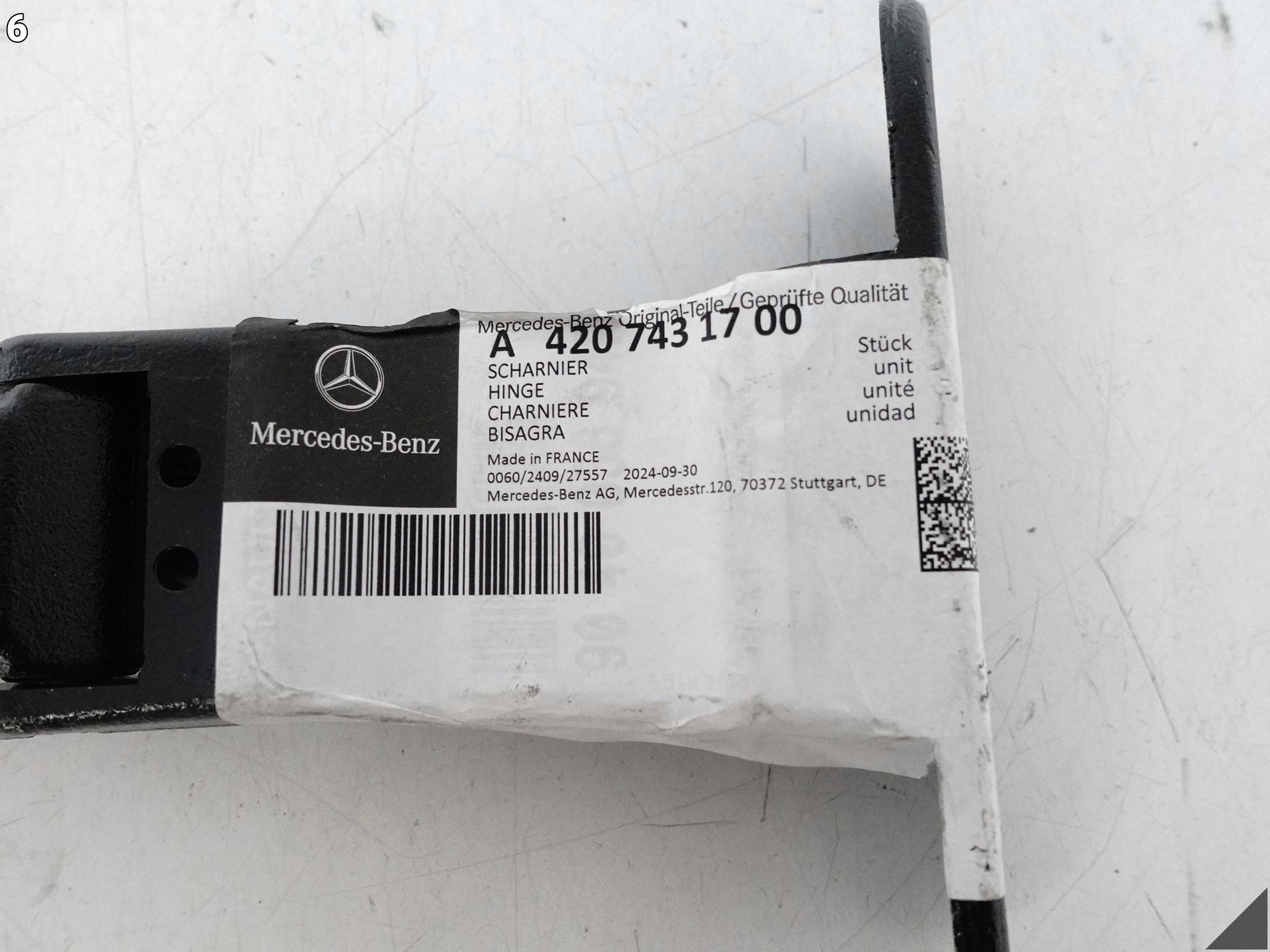 MERCEDES CITAN II W420 21- hinge lower bracket door left = right rear part