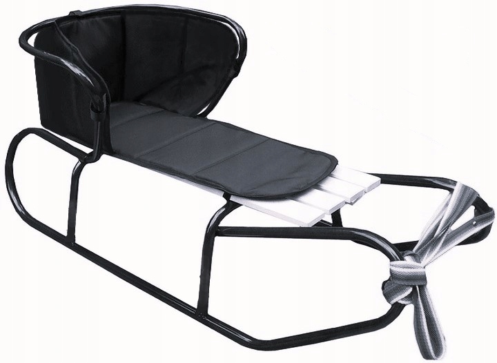 Polskie Sanki Basic Z Oparciem I Materacykiem