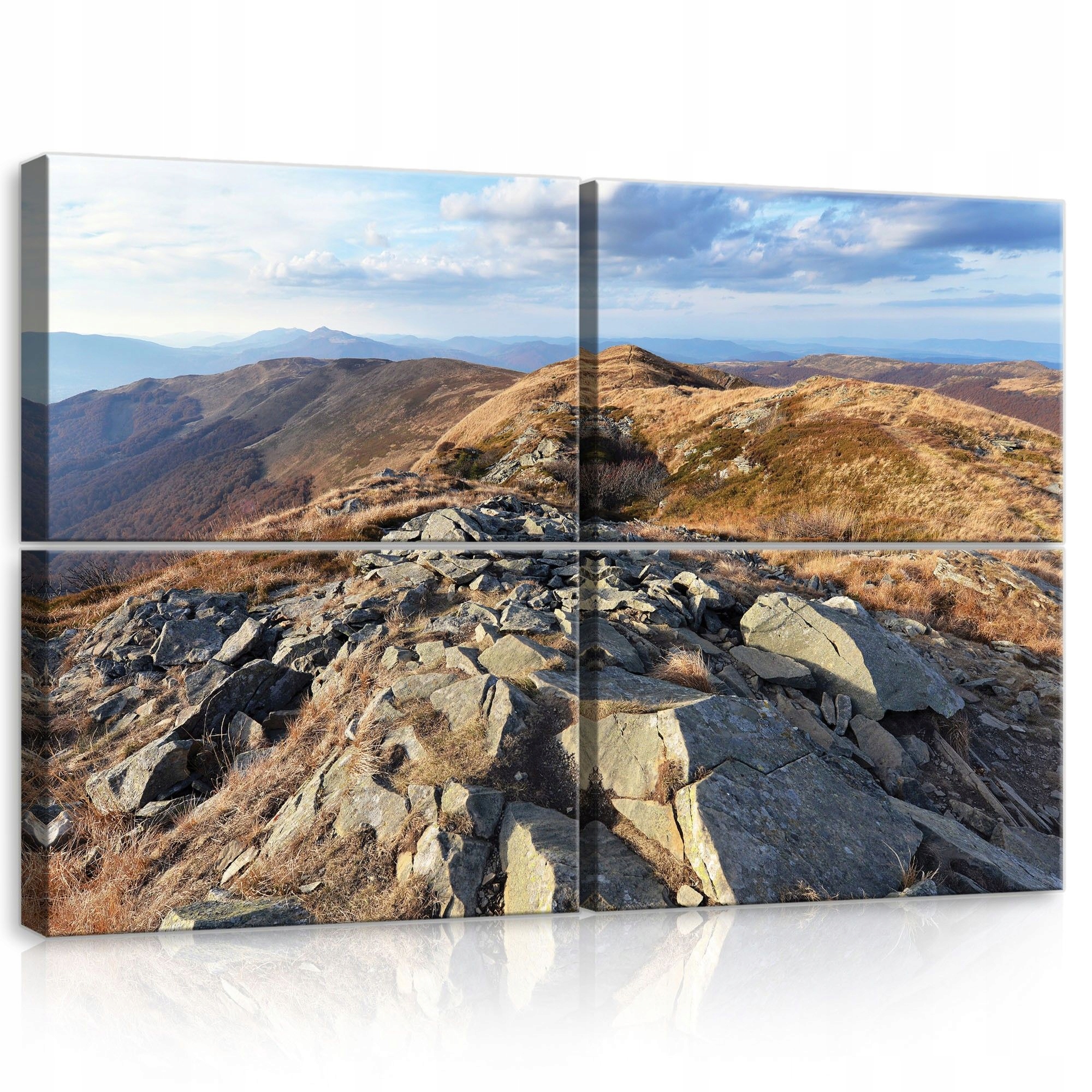 Obraz 120x80 Horská krajina príroda Karpaty jeseň hory skaly obloha mraky