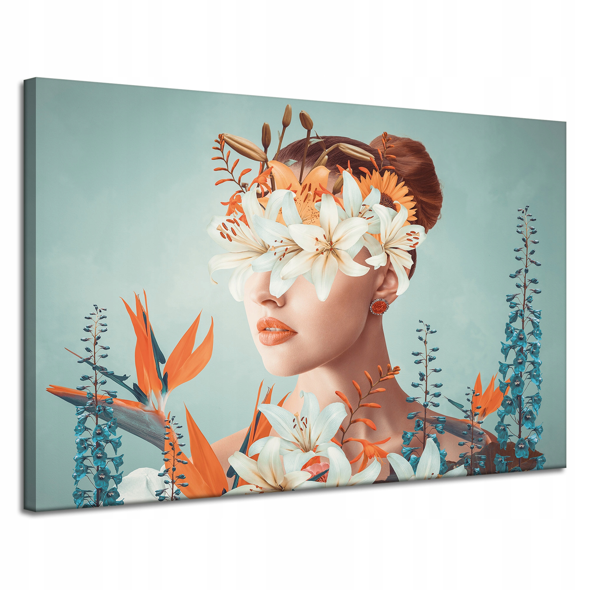 Obraz na plátně Květiny Příroda Dívka Drdol Umění 120x80 cm