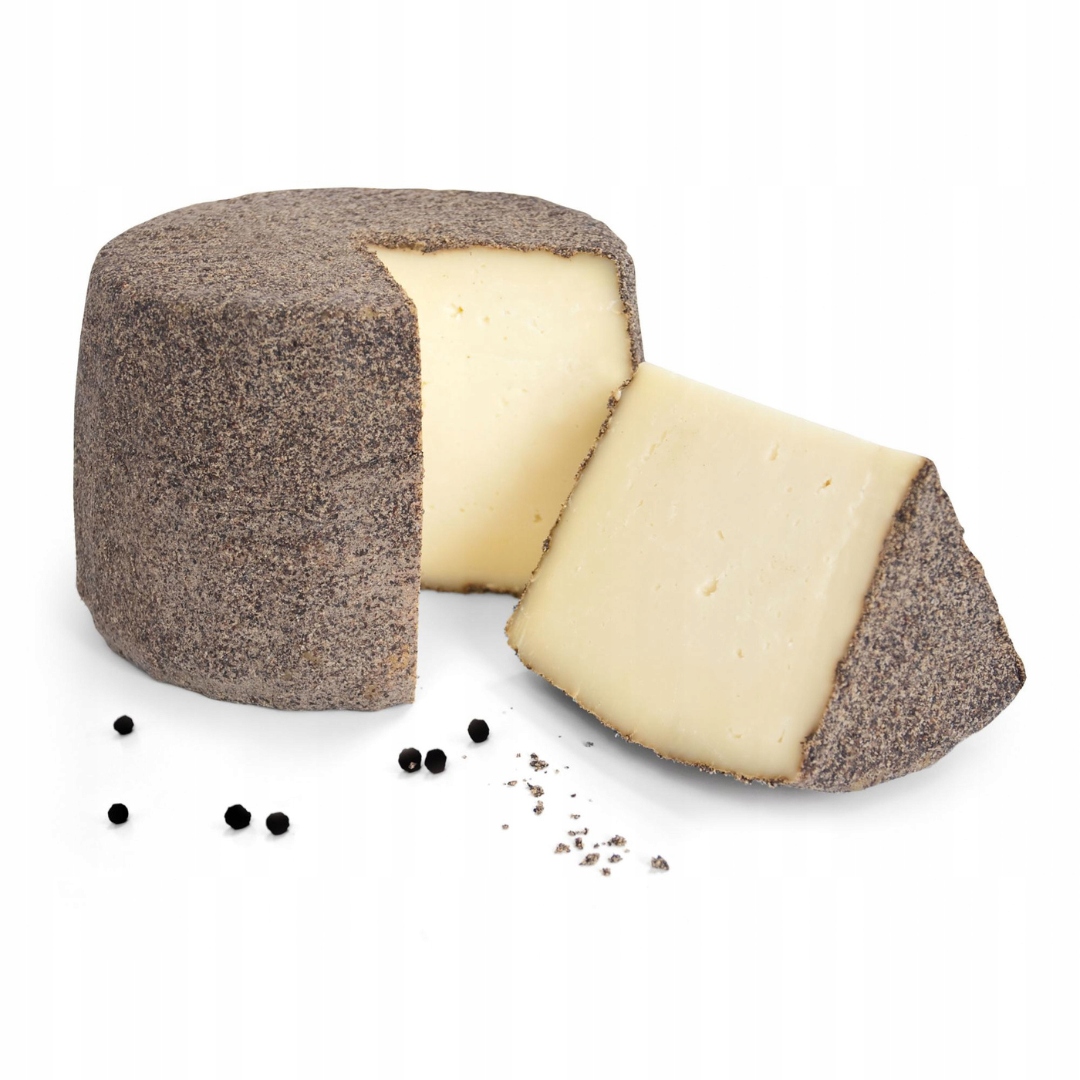 Włoski ser owczy Nero DI Sicilia dojrzewający w oliwie i pieprzu 400g