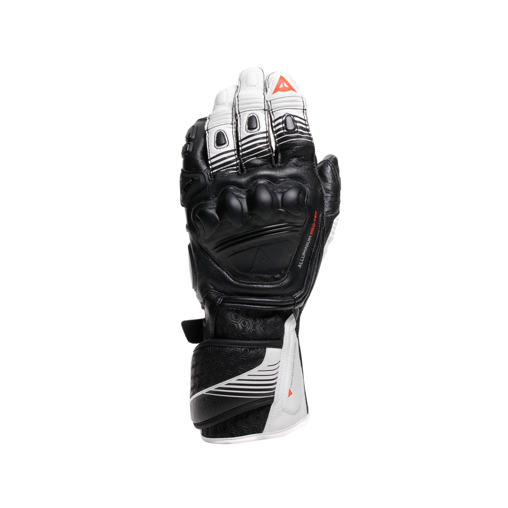 Motocyklové rukavice Dainese Fiero Metal Čierno/bielo/červené XL