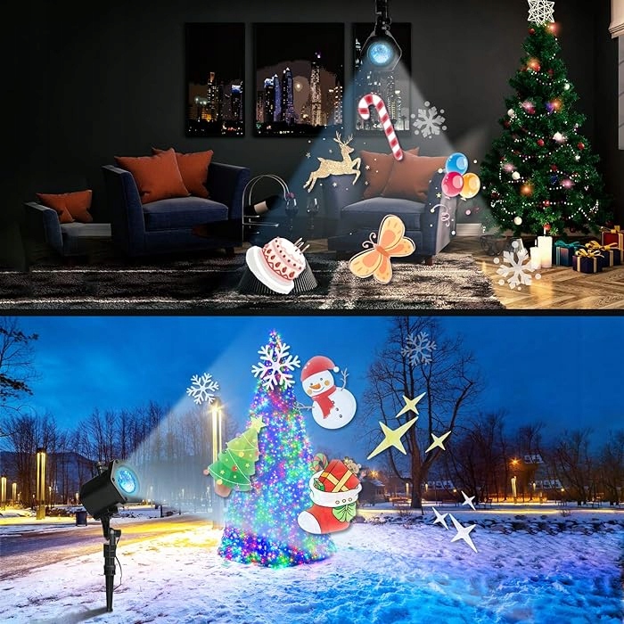 LAMPA PROJEKCYJNA PROJEKTOR RZUTNIK LED MIRIC ML-1 12 WZORÓW NA ŚWIĘTA Rodzaj projektor laserowy