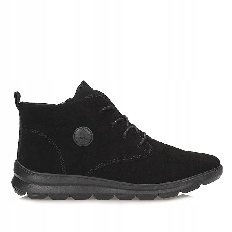 Módní černé dámské kotníkové boty Rieker Z0022-00