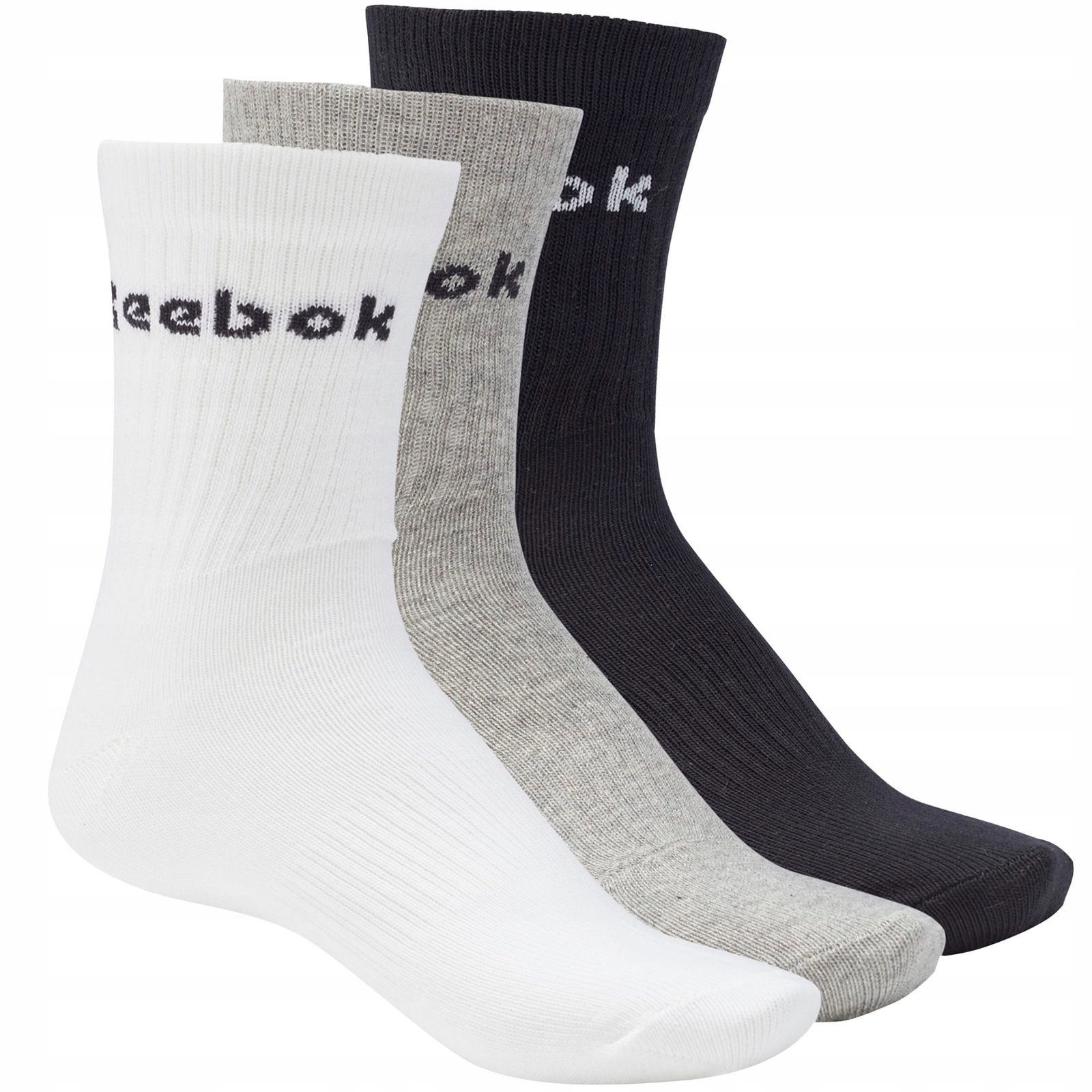 

Reebok Skarpety Męskie Czarne Białe Szare 3PAK