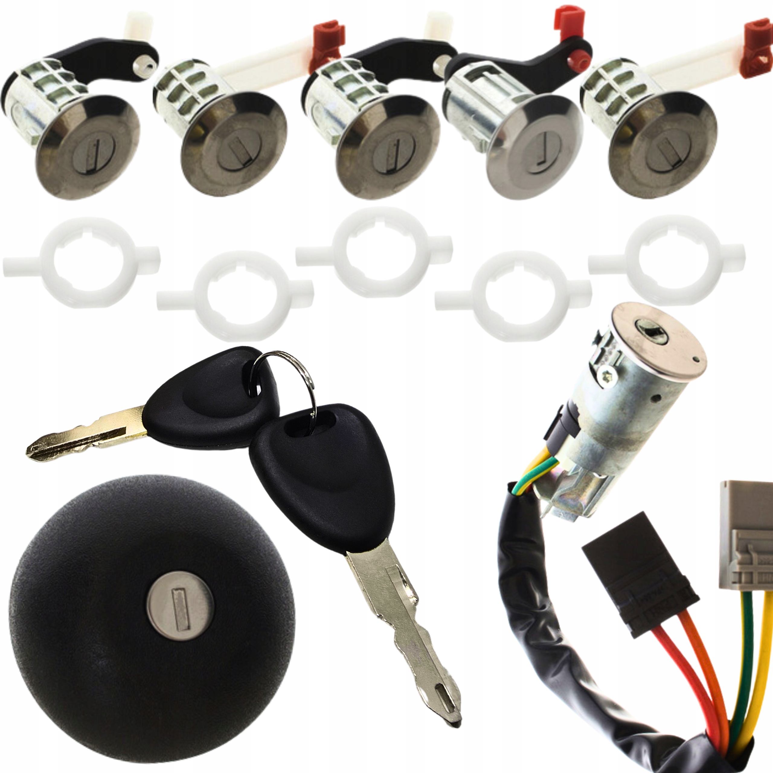 Spínač Zapalování Vložky Zámku Klíče Korek Master II Movano A Interstar Komplet