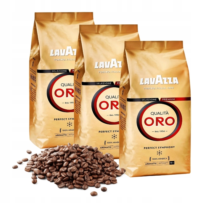 Levně Káva Lavazza Zrnková Qualita Oro 3x1 kg