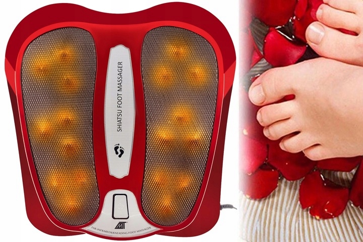 Masażer Stóp Nóg Elektryczny Masaż Shiatsu Funkcja Podrzewania 6 Silników