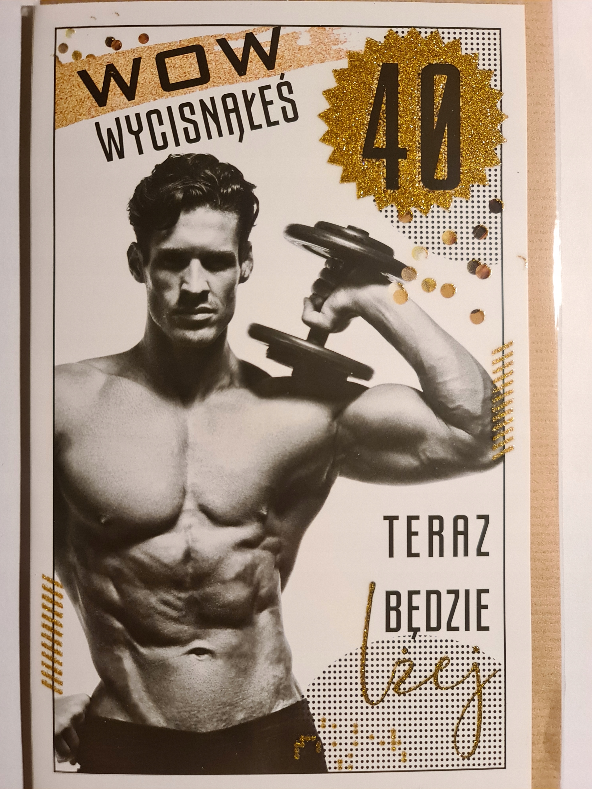 

kartka urodzinowa na 40 lat czterdziestkę czterdzi
