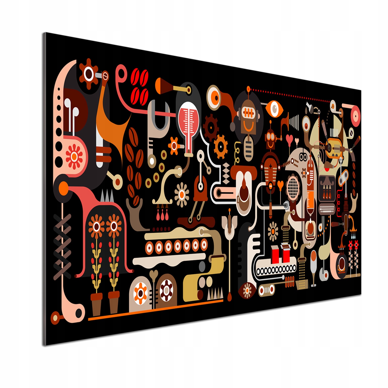 Panel do kuchyne Výroba kávy 100 x 70 cm Lepidlo