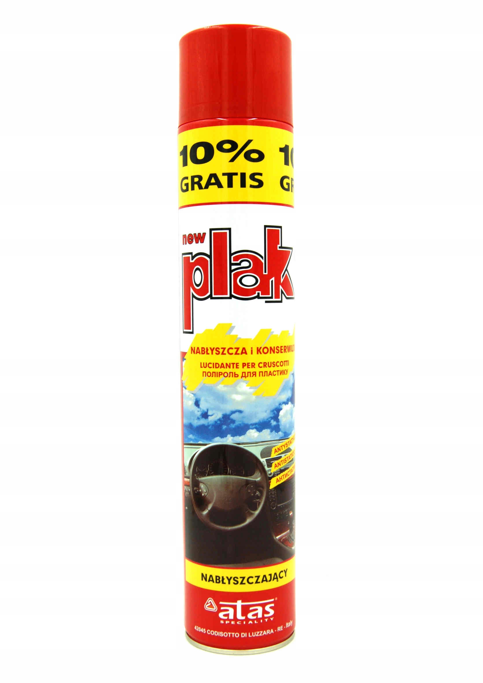 Preparat do elementów plastikowych wewnętrznych Plak Plak 750ML Strawberry