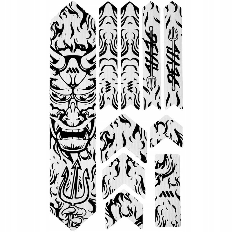 Ams Nálepky Honeycomb Frame Guard Extra Devil ochranné na rám dáběl černá