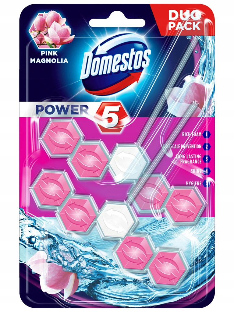 

Domestos Duo Power 5 zawieszka do Wc Magnolia 2szt
