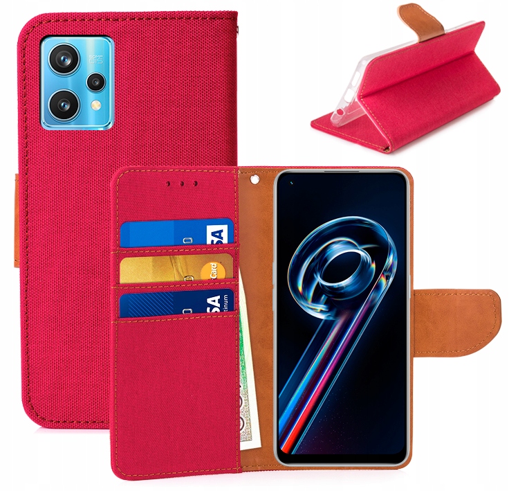 

Etui Portfel Canvas Do Realme 9 Pro+ Pro Plus