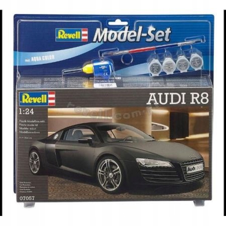 Model ke slepení Revell 07057 Audi R8 černý