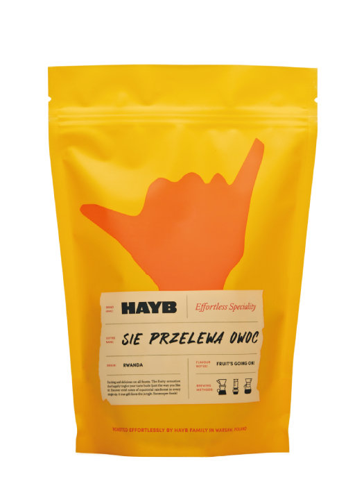 Levně Káva zrnková Arabica Hayb přelévá ovoce 1000 g