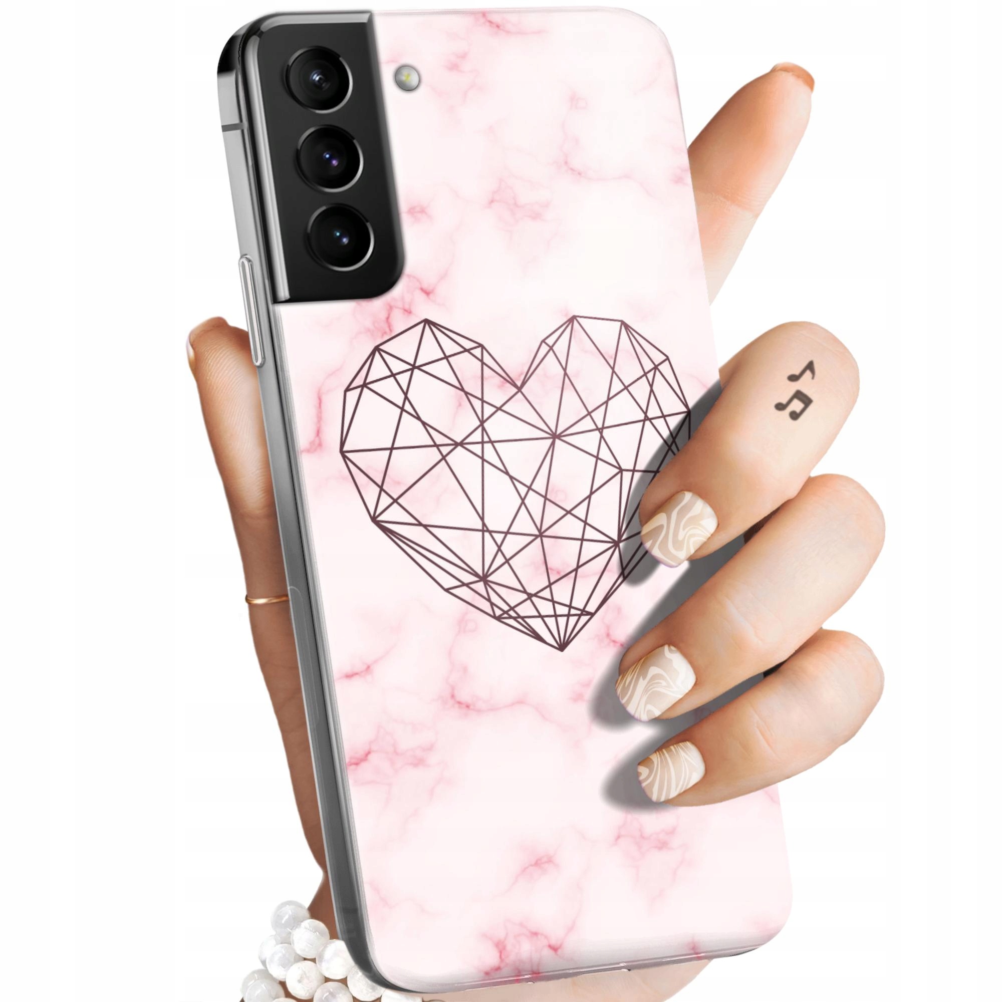Etui Do Samsung Galaxy S21 Ultra 5G Serce Serduszka Miłość Obudowa