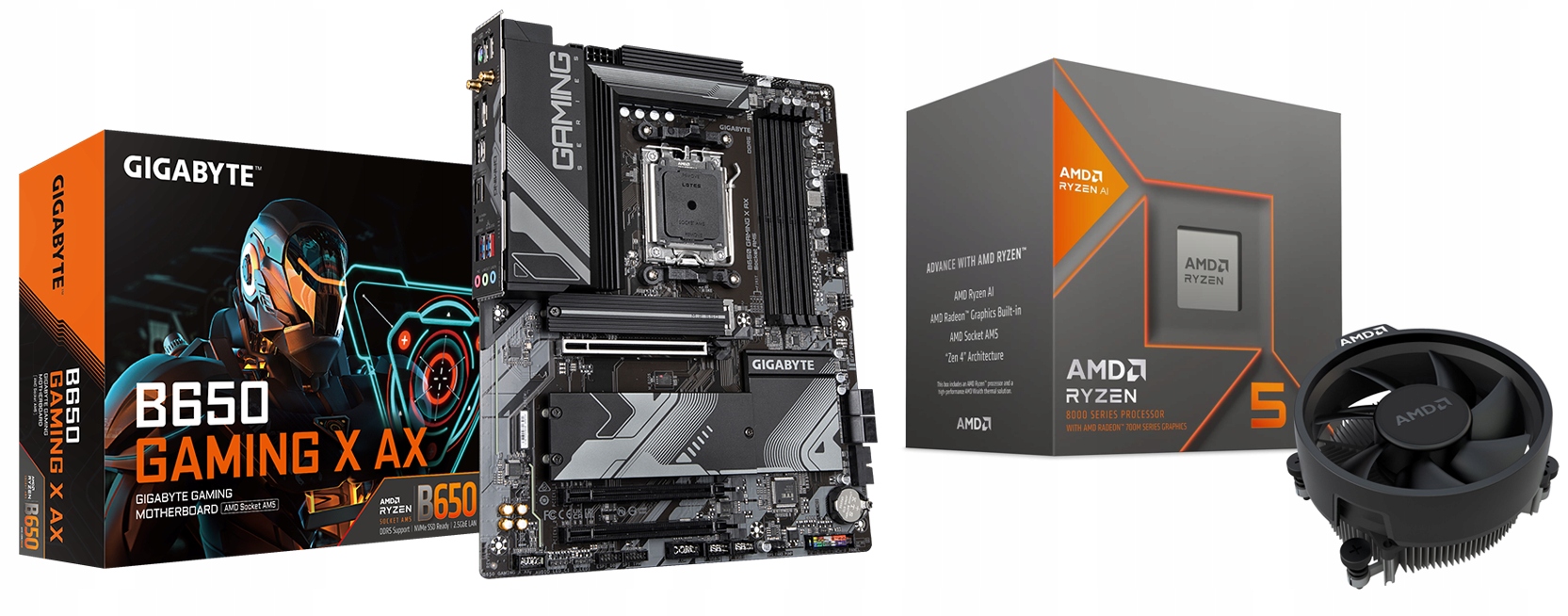 Zestaw Amd Ryzen 5 8600G B650 Gaming X Ax
