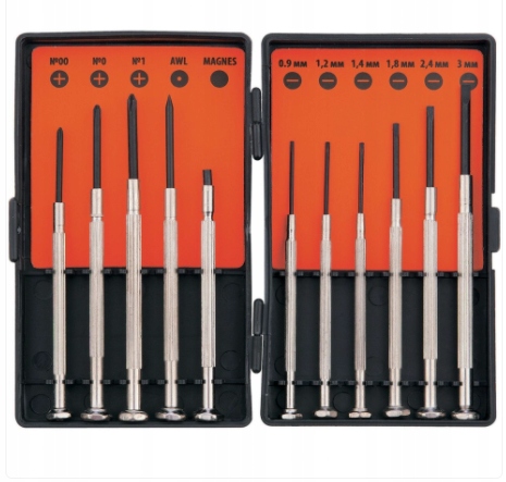 

Zestaw wkrętaków precyzyjnych Sparta 11 elementów